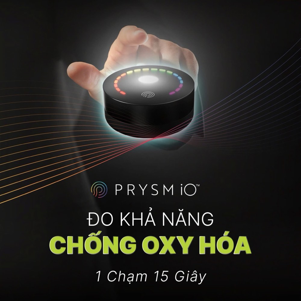PRYSM iO đo khả năng chống oxy hóa 1 chạm 15 giây